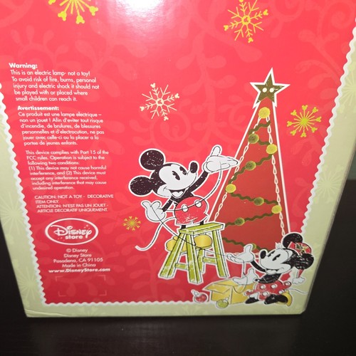 RARE Disney Store Christmas Tinkerbell Tree Topper in box Light Up Wings - Picture 6 of 18