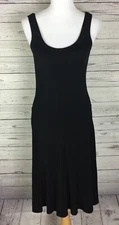 W By Worth Women's Black Sleeveless Scoop Neck Travel Knit Shift Dress Size 4