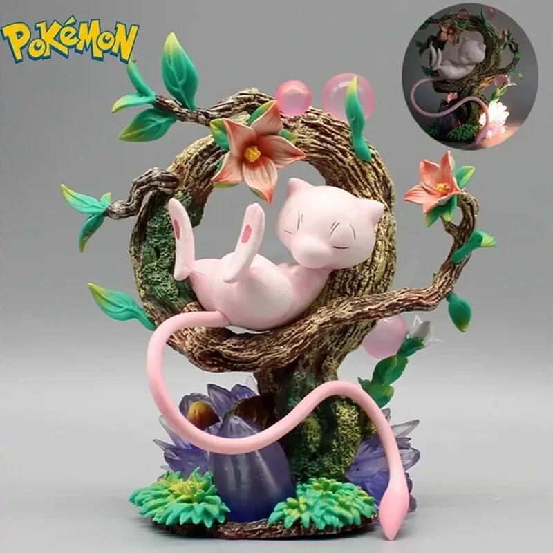 Figurine Pokémon Mew lumineuse 15cm avec sa boîte : idée cadeau manga idéale