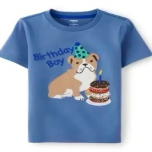 NWT Gymboree Birthday Boy Applique Boxer Puppy Shirt Boy's Size 5/5T