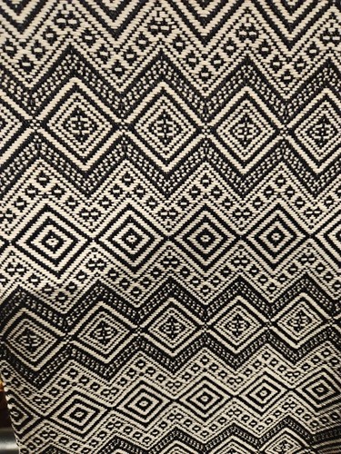 100 Percent Baby Alpaca Geometric Blanket Handmade - Picture 2 of 5