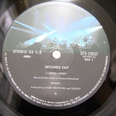 GENESIS / SECONDS OUT JAPAN ISSUE DOUBLE LP W/INNER*2, INSERT | eBay