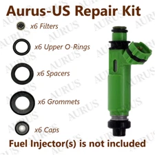 x6 FUEL INJECTORS REPAIR KIT FOR 98-03 Mitsubishi Montero Sport 3.0L 195500-3170