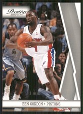 2010-11 Prestige #29 Ben Gordon Detroit Pistons 37416