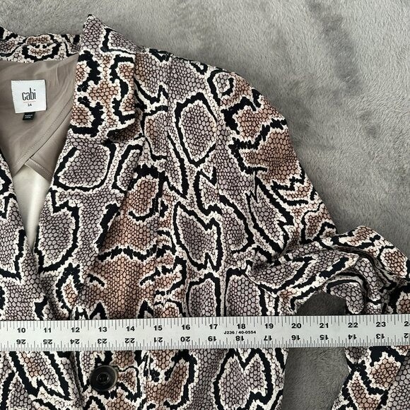 Cabi Python Double Breasted Blazer Jacket Women's… - image 6