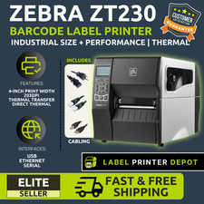   Zebra ZT230 Thermal High Volume 4x6 Shipping Label Printer, USB, Network    