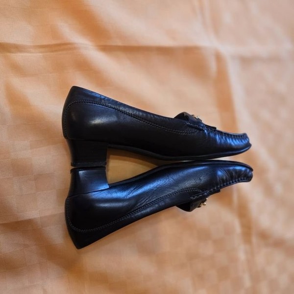 Women Sioux Heels Black Leather 38.5
