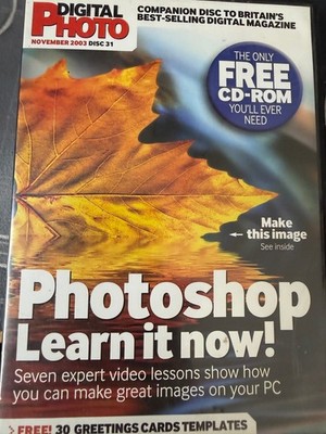 Digital Photo Magazine Issue 31 Nov 2003 CDROM only Adobe Photoshop Training