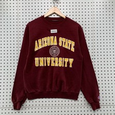 Vintage Arizona State University Champion Sweatshirt Men S Maroon 90s Sun Devils