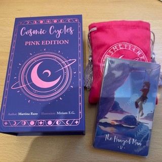 Cosmic Cycles Pink Edition Tarot Deck With Runes And Extra Cards