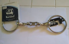 Korsteel Stainless Steel French Link Pony/Small  Horse Snaffle Bit- 4 1/2"