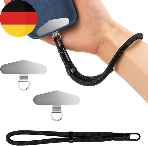 2 StüCk Edelstahl Handykette Universalpads,Handy Lanyard Pads, Handyband Mit Met-image