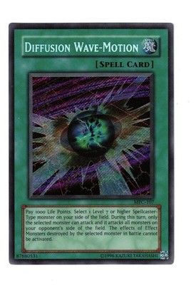 Yugioh- 1X Diffusion Wave-Motion - Secret - Unlimited - MFC-107 - Light Play
