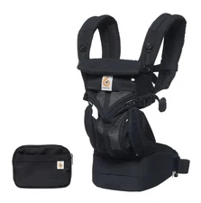 Ergobaby Omni 360 Mesh Baby Carrier – Onyx Black | Newborn to Toddler 7–45 lb