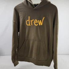 Drew House Hoodie Olive Green Pullover Sweatshirt Justin Bieber Mens Small