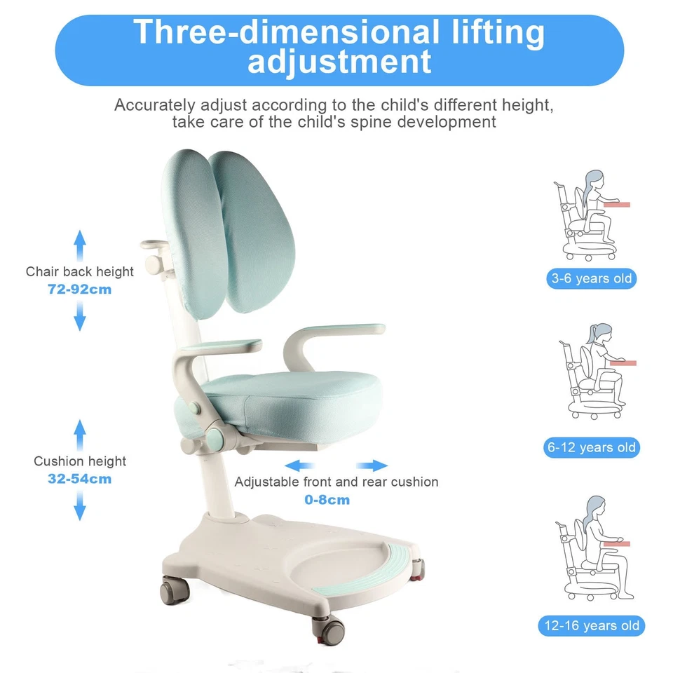 Эргономичное учебное кресло регулируемой высоты для дома для детей - Изображение 3 из 4