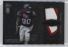 2014 Bowman Sterling Rookie Dual Relics Black Refractor /75 Jadeveon Clowney 1l2