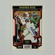 2023 Panini Score Rookie Rashee Rice #352 Kansas City Chiefs (RC) WR