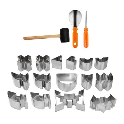 Halloween Schnitzset Keksform aus Stahl Ino7936
