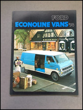 1974 Ford Econoline Cargo Van Vintage Sales Brochure Catalog - E-100 1974 Ford Econoline Cargo Van Vintage Sales Brochure Catalog - E-100