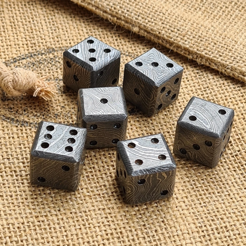 Sechserwürfel 6er Würfel Augenwürfel Spielwürfel  Spiele  Metall D+D DSA  Larp  - Bild 2 von 4