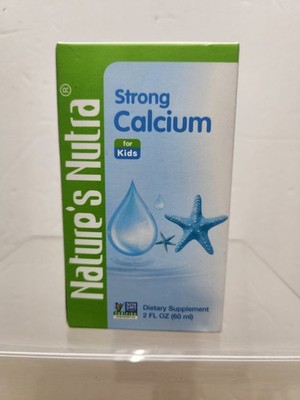 Nature's Nutra Strong Calcium + K2, 2 Fl. Oz (60ml), Baby/Infant Drops 12/2026