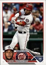 2023 Topps Series 1 [Base] - Yadiel Hernandez #257 - Nationals