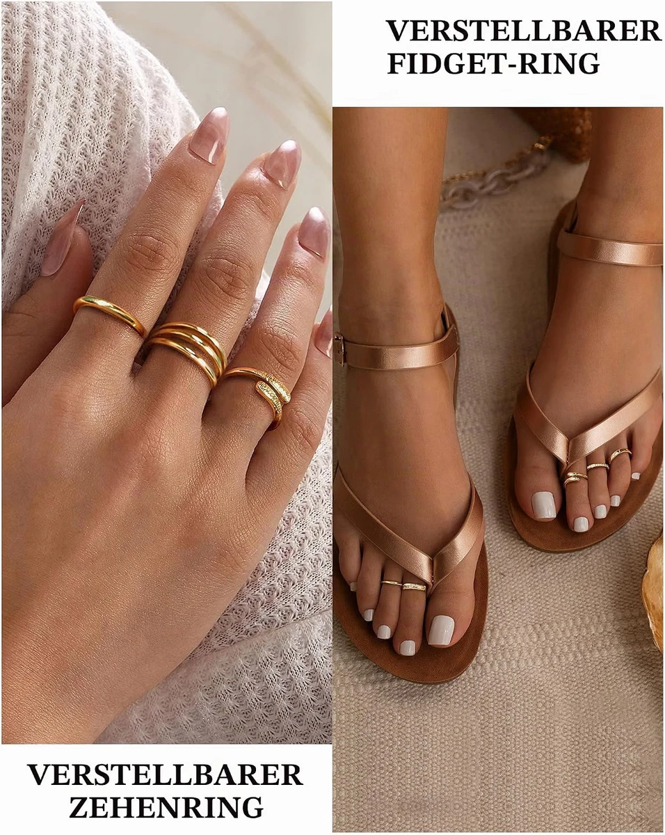 Zehenring 9 Stück / Verstellbar Damen Schmuck