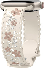 Getino Floral Band Compatible with Apple Watch Bands For Women 40mm 42mm 41mm 38