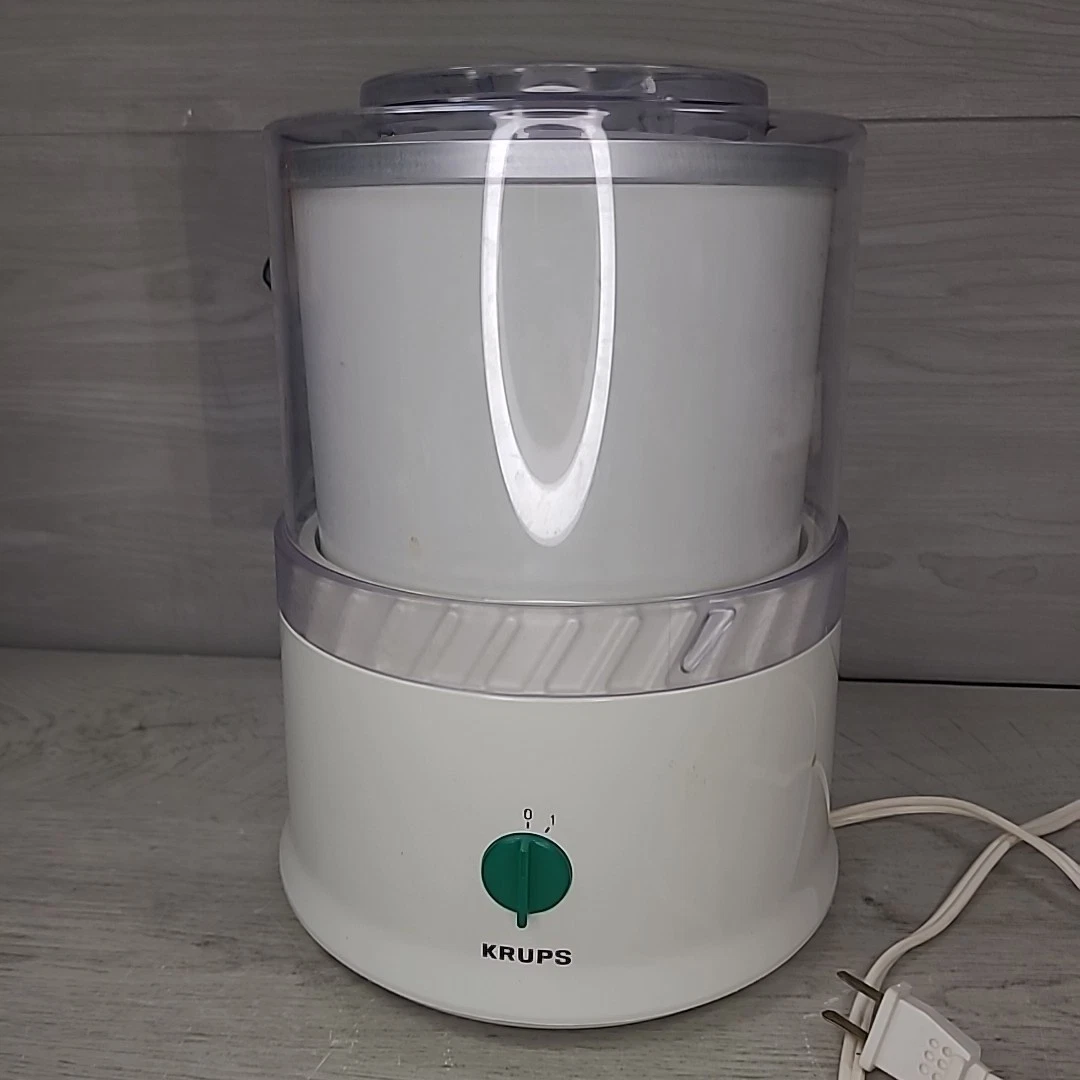 KRUPS TYP 337 Automatic Ice Cream Yogurt Maker La Glacier 1 Quart Used EUC