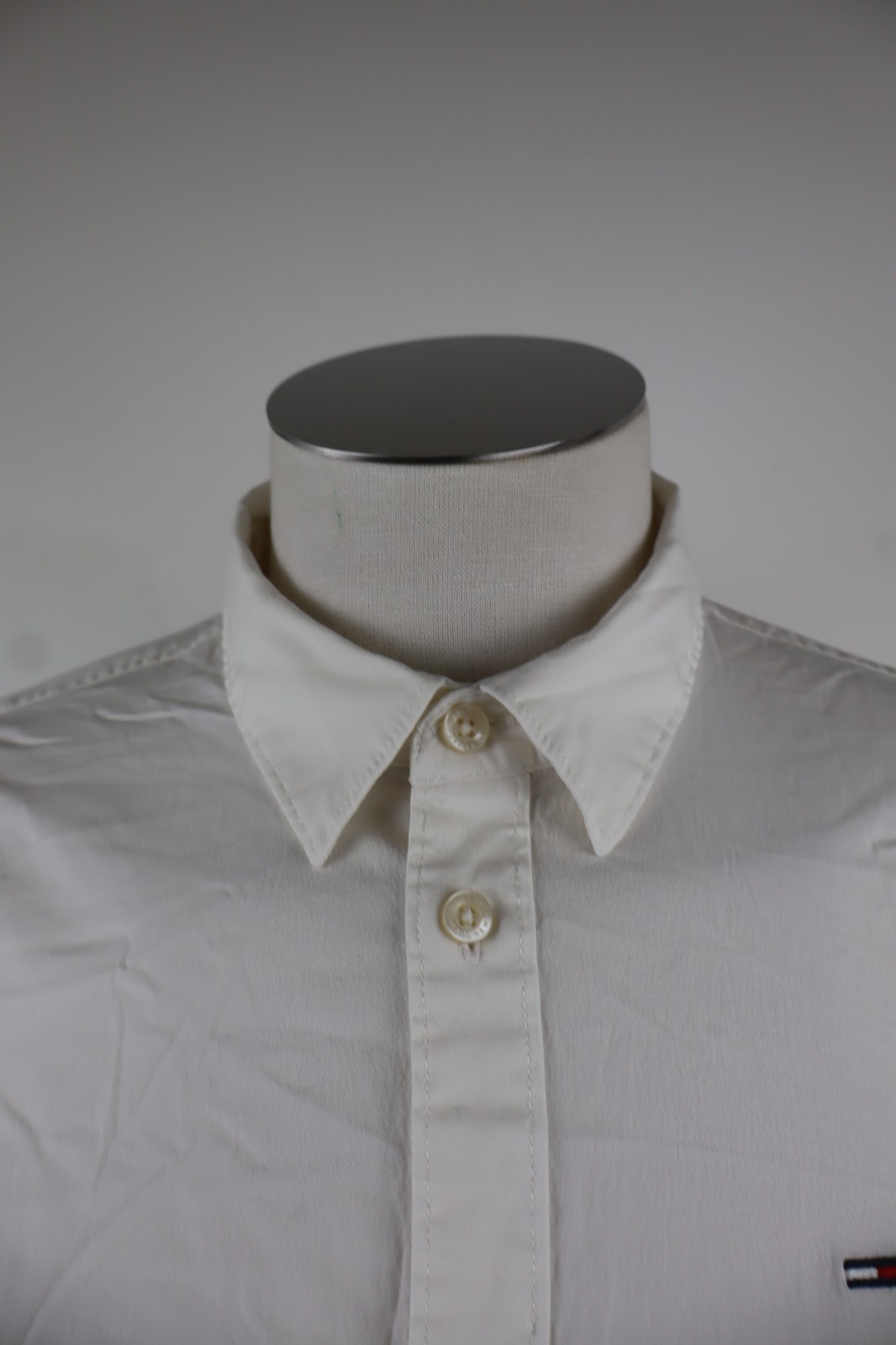 TOMMY HILFIGER SHIRT MENS SIZE L MAN CASUAL VINTAGE COTTON LOGO COTTON SHIRT thumbnail 2