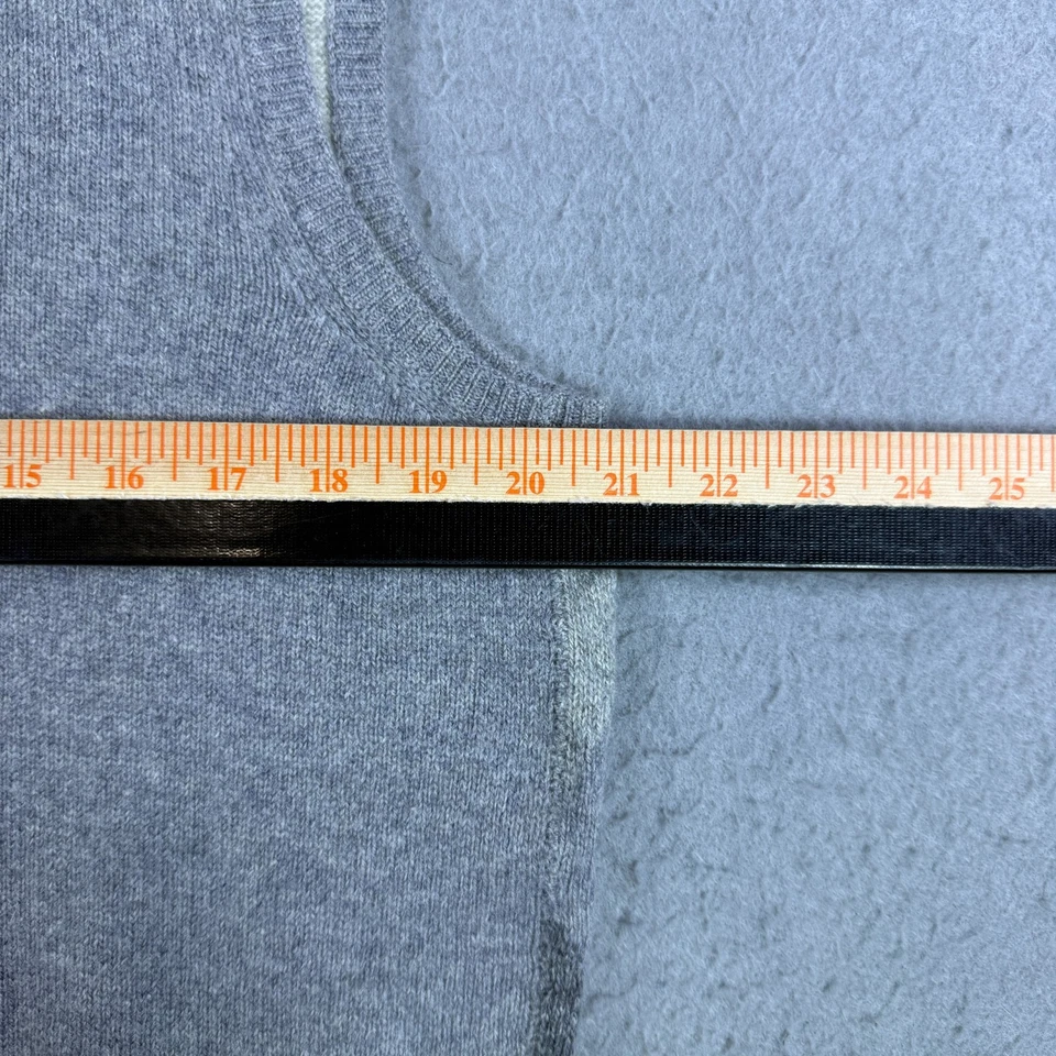 De Colección Ballantyne of Peebles Para Hombre Cachemira Argyle Cuello en V Suéter Chaleco Gris Talla M Foto 3 de 4