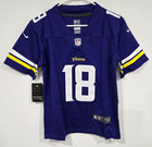 Justin Jefferson Minnesota Vikings Jersey, Purple Youth Size Large #18