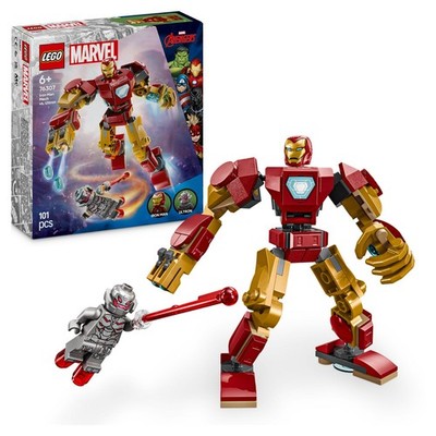 LEGO Marvel Iron Man Mech vs. Ultron - Superhelden Spielzeug 76307