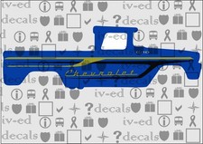 62 Chevy 180 164 White Toner Waterslide Decal For Hot