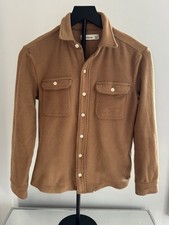 Abercrombie Kids Tan Fleece Shacket Jacket   Size 9/10   Cozy Teddy Sherpa Style