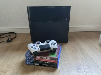 Sony PlayStation 4 Fat 12.02 500GB (schwarz) V2 Controller mit Spiel 