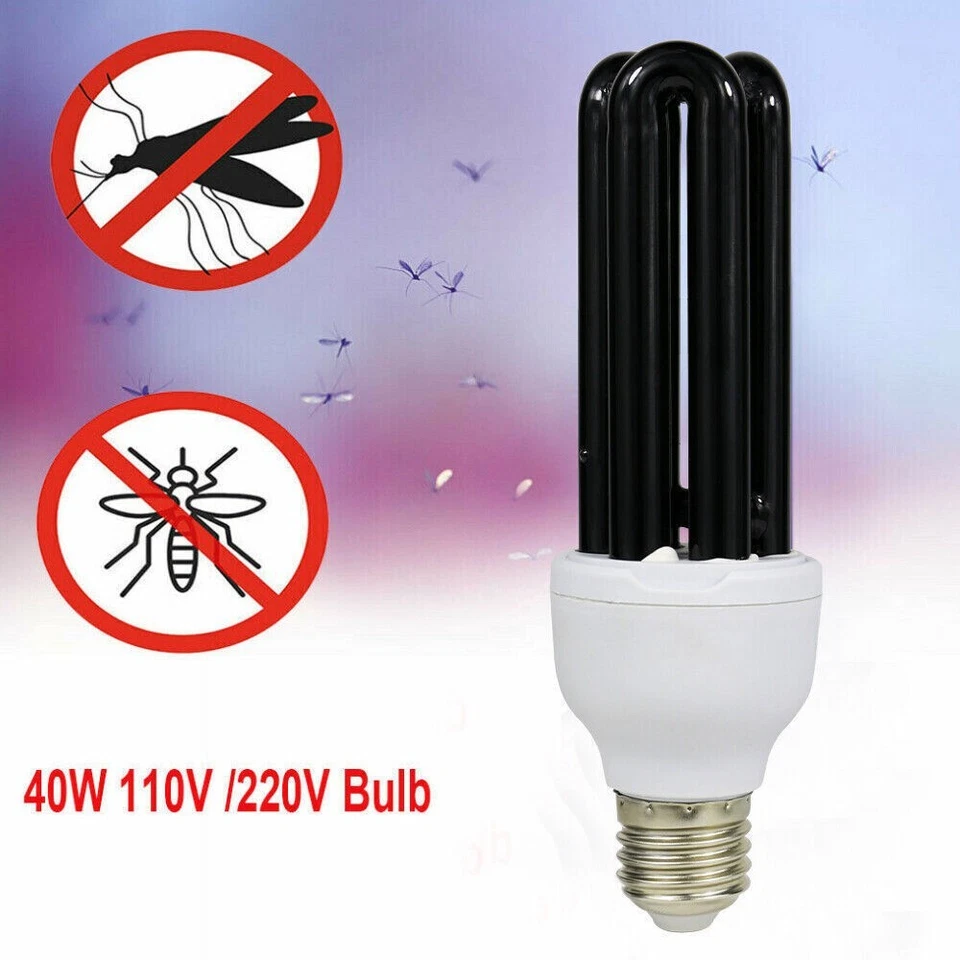 40W E27 110V Blacklight Low Energy 365nm UV Light Bulb Screw Ultraviolet Lamp - Image 4 of 4