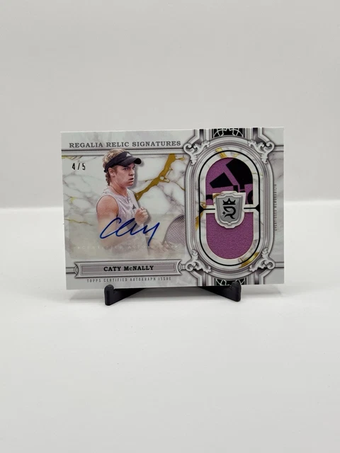 2024 Topps Royalty - Regalia Relic Signatures Caty McNally Green /5 Adidas Logo