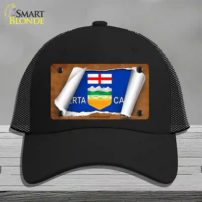 Alberta Canada Flag Scroll Novelty License Plate Hat