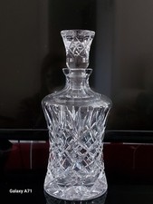 Kristall Viski Karaffe geschliffenes Glas, Top Zustand