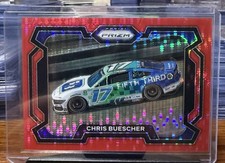 2024 Panini Prizm Rides Prizms Red Pulsar #79 Chris Buescher /199 - NASCAR