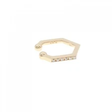 Authentic K10YG Diamond Ear cuff 0.03CT Single Earrings  #260-007-097-8865