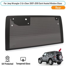 Rear Back Dark Heated Window Glass For Jeep Wrangler 2 4 Door 2007-2010