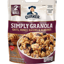 Quaker Simply Granola – 34.5 oz. Each, 2 Pack