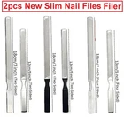 Professional Nail File Set - 2 PCS Stainless Steel Nail Files, Double-Sided Tool