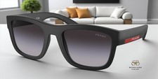 PRADA LINEA ROSSA PS 01ZS 1BO09U Matte Black Grey Gradient 56mm Men's Sunglasses