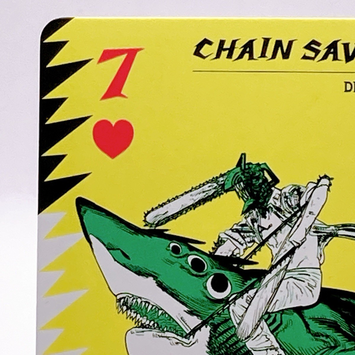 Denji & Beam Chainsaw Man Playing Card Heart 7 TCG Jump Festa 2022