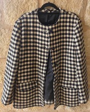 Vintage Houndstooth Woolen Jacket