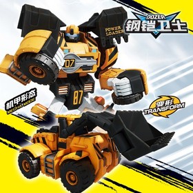 Tobot V Galaxy Detective Car Transform Robot Dozer Golden Edition No Box